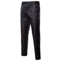 New Men Business Jacquard Suit Pants Black / Red / Purple / Navy Fashion Male Wedding Party Dress Thin Trousers