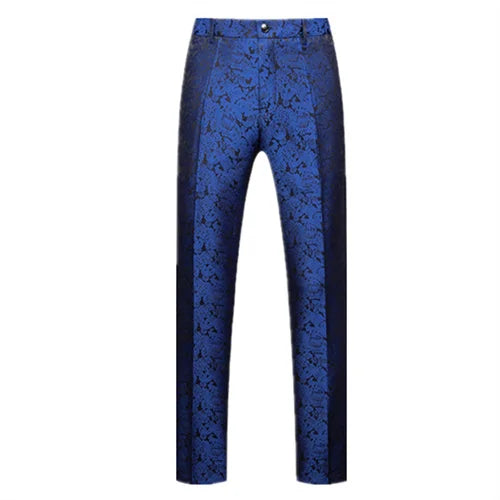 New Men Luxury Jacquard Suit Pants Fashion Wedding Party Groom Dress Trouse Large Size 6XL