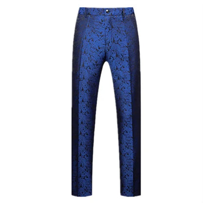 New Men Luxury Jacquard Suit Pants Fashion Wedding Party Groom Dress Trouse Large Size 6XL