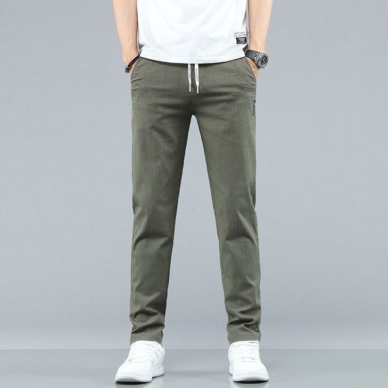 KUBRO 2023 Chic New Summer Explosion Casual Trousers Men Breathable Thin Pockets Large Capacity Wear Scratch Resistant Wrinkle