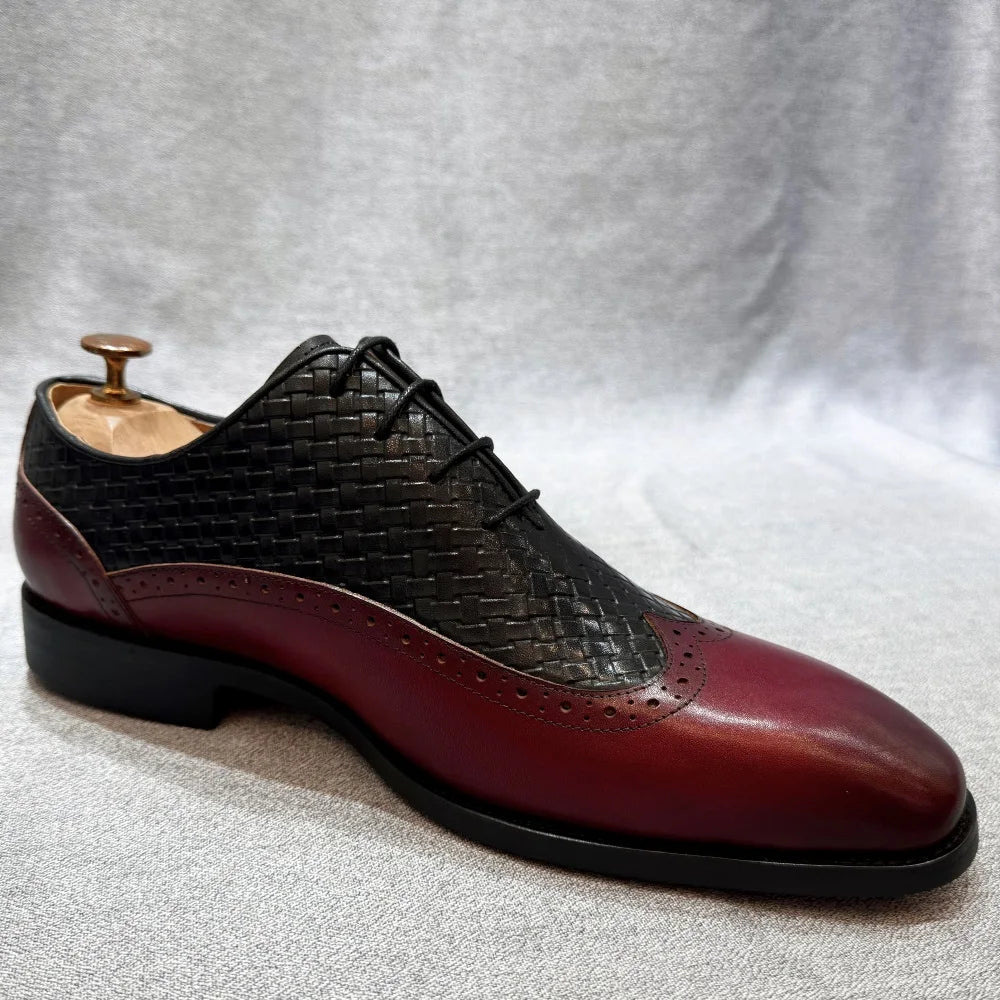 British Style Red Calf Leather Monk Strap Men Loafers Slip-On Dress Shoes with Buckle Strap Flats for Male Sizes 39-46