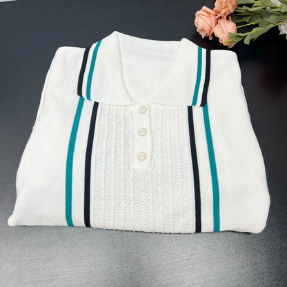 YuooMuoo Chic Fashion Sexy Package Hips Knitted Mini Dress  Summer Vintage Turn-down Collar Ruffled Party Dress Streetrwear