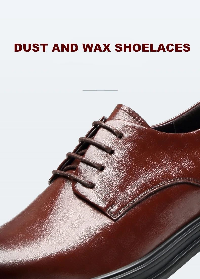 Elevator Shoes Men Dress Shoes 3/6/8 cm Men Formal Shoes Winter/Spring Classic Business Luxury Men Oxfords Footwear Suit Shoes