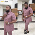 Elegant Male Homecoming Formal Suit Sets Evening Dinner Classic Business Outfits Custom Male Slim Fit Blazer Pants Two Pieces