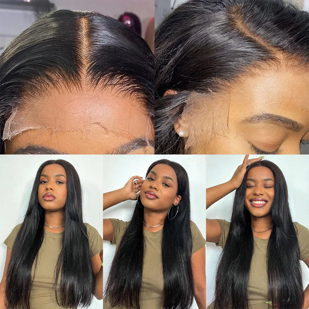 13x4 13x6 Ear To Ear Transparent Frontal Lace Only Straight 2x6 4x4 5x5 6x6 HD Lace Closure Human Hair 100% Brazilian Hair Quality Soft Silky Pre Plucked Bleached Knots Natural Hairline Virgin Hair Pieces For Women Daily Hair