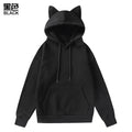 New Winter Men's Hoodie Sweater Pullover South Korea Fashion Men's Cat Ears Cute Japanese Top Personality Sweatshirt Women
