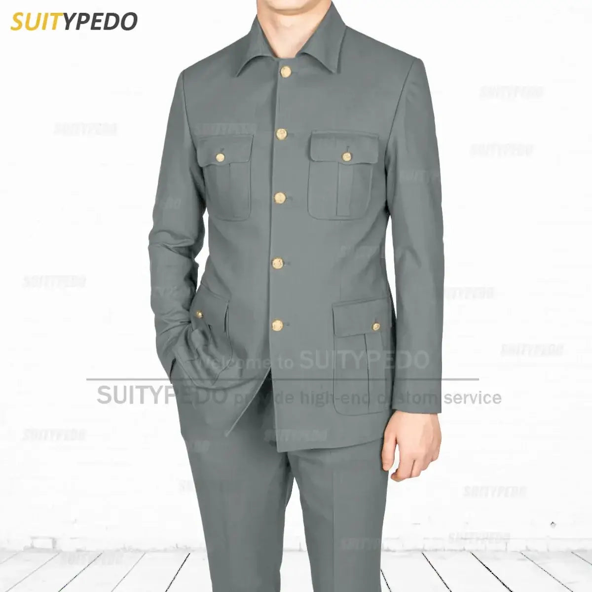 Neuer formeller Herrenanzug, tägliche Freizeitparty, klassischer Blazer, Hose, 2-teiliges Set, maßgeschneiderte Mode, einreihige Kostüme