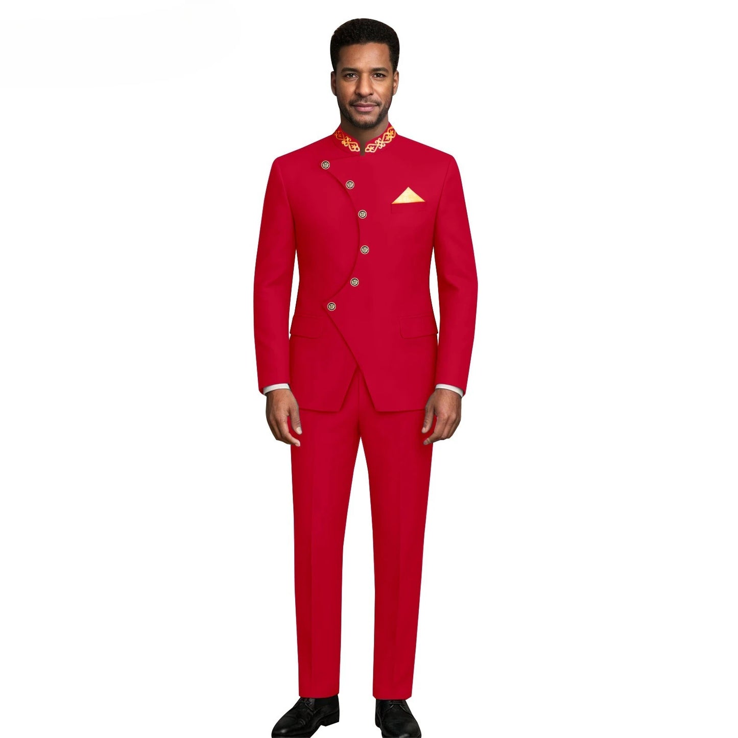 (Jacket +Pants) 2026 New Luxury Elegant Men's Suits 2 Piece Set Fashion Korean Casual Slim Fit Social Groom Wedding Tuxedo