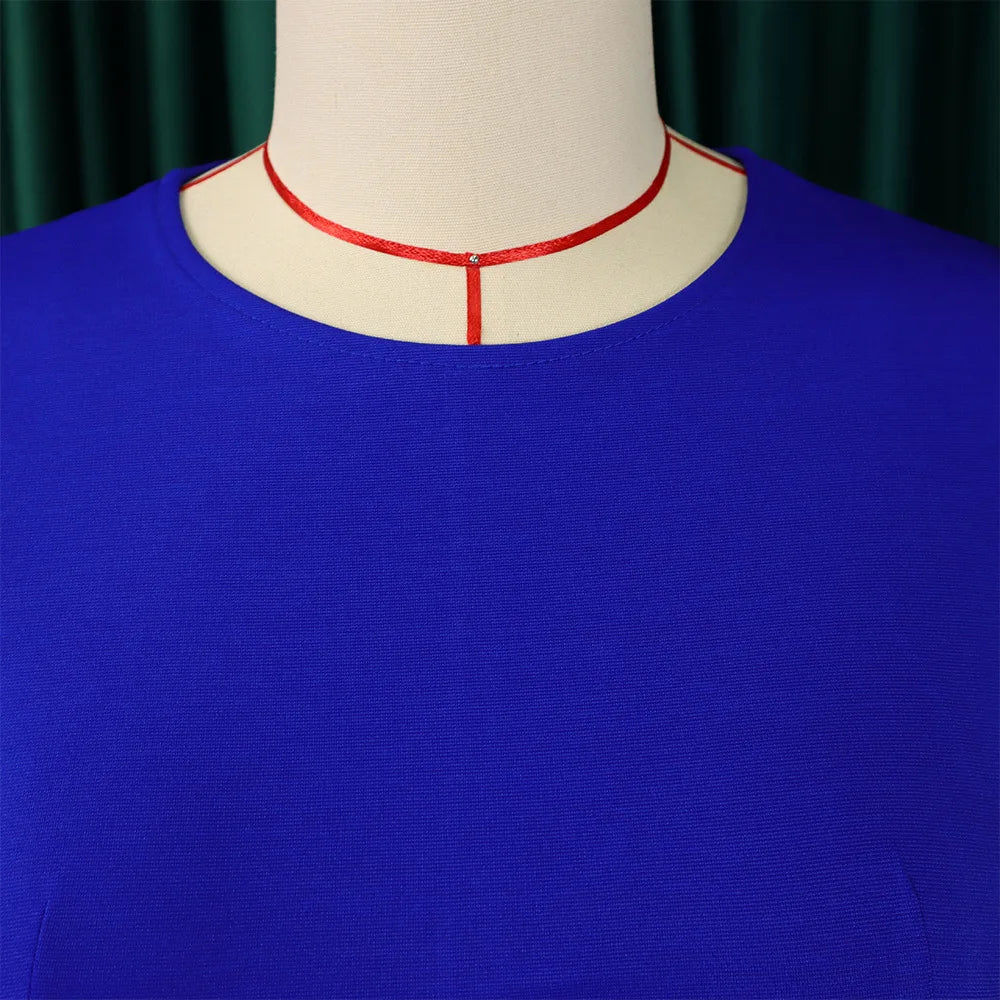 FairyShely 2025 Short Sleeve Patchwork Plus Size Dress Women Large Bodycon Big Dresses Lady Summer Party Tight Curvy Dress