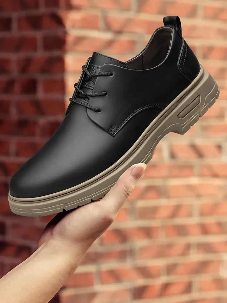 CLOHOO Handgemachte Herren Business Casual Schuhe Bequeme Klassische Schnürschuhe Arbeitsschuhe Modische Hochzeits-Herrenschuhe