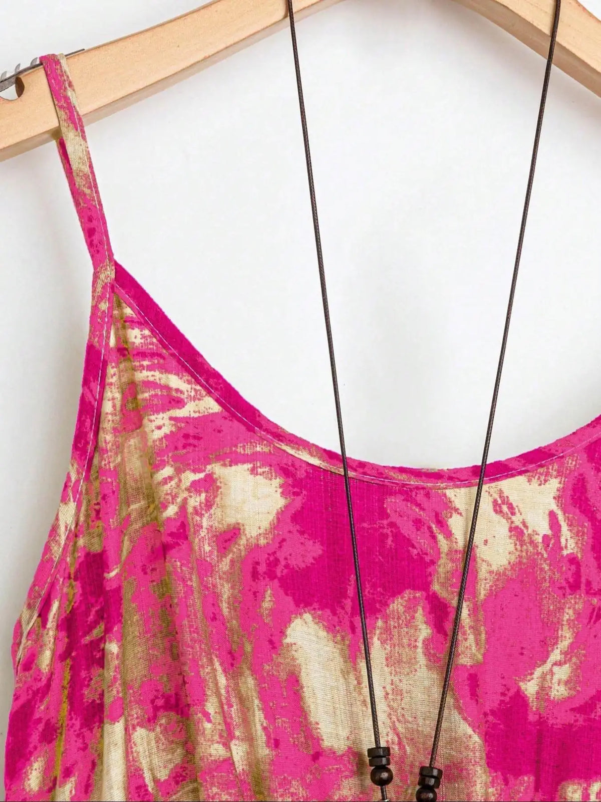 Plus Size Tanktop-Kleid und Oberteil-Set mit Marmormuster, lässiges ärmelloses Kleid und Oberteil, zweiteilige Damen-Outfits für alle Jahreszeiten