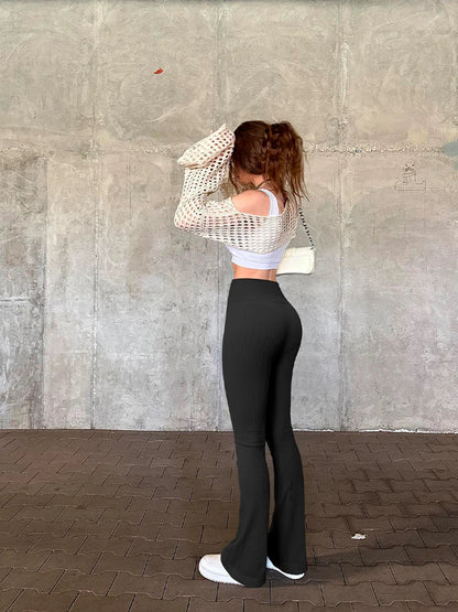New Autumn And Winter Waist Casual Flare Sweat Pants Women Sexy Fitness Yoga Pants