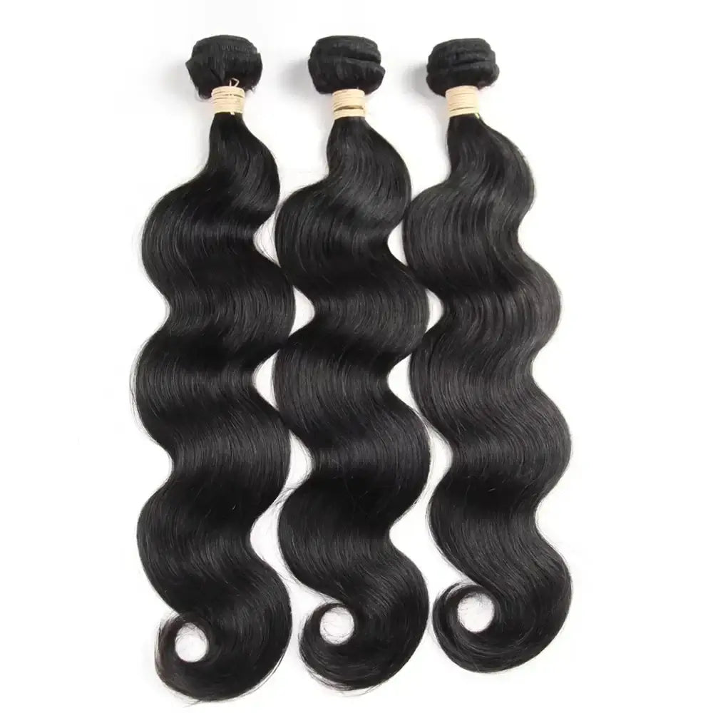 Body Wave Human Hair Bundles Natural Black Brazilian Remy Hair Straight 2/3/4 Bundles Human Hair Extensions For Women