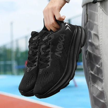 Men's Running Shoes Breathable Cushioning Luxury shoes Trainer Race Outdoor Couple Non-Slip Jogging Sneakers Mesh Off-road Shoes