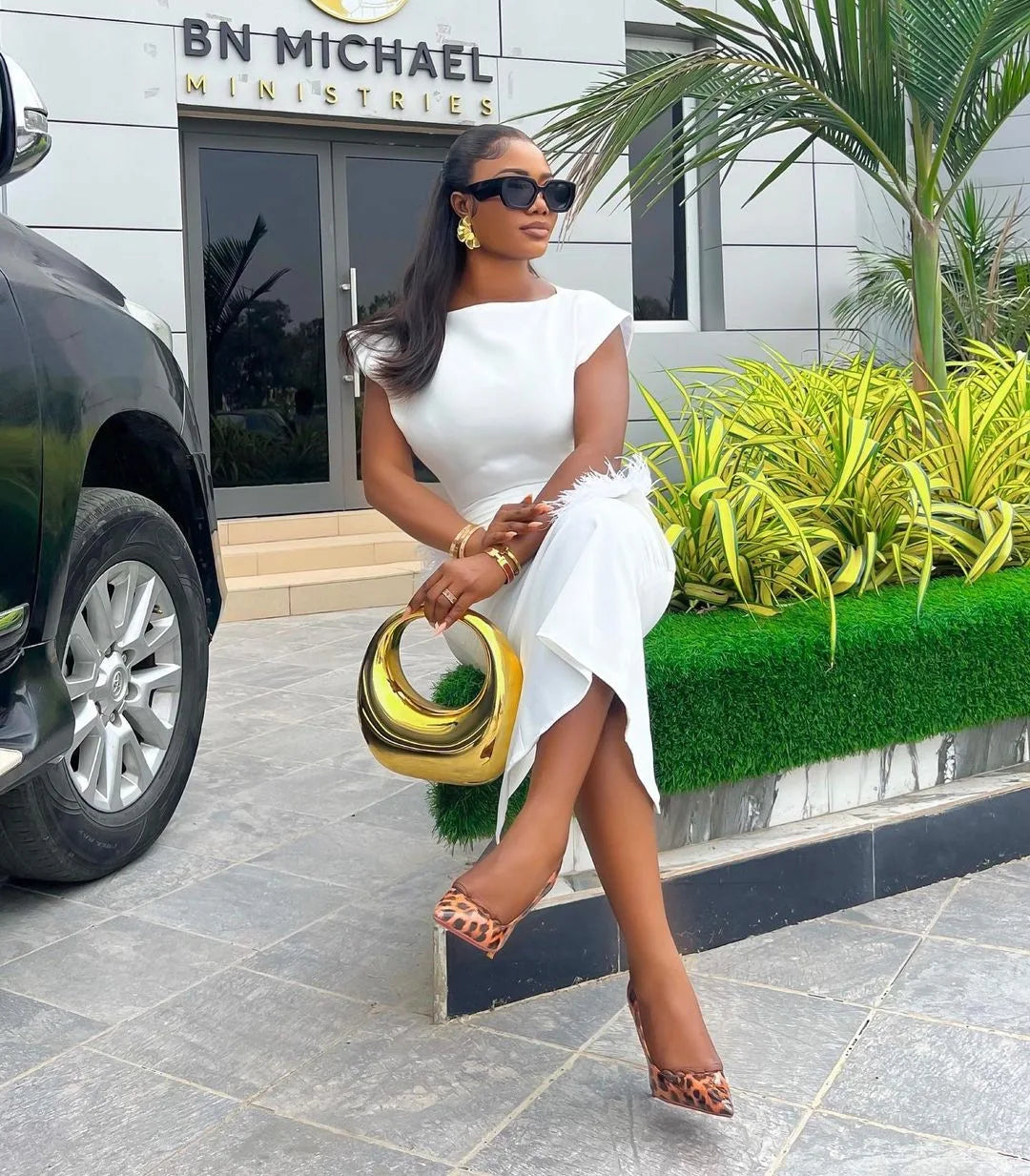 Women Dresses O Neck Pullover Solid Sexy Wrap Buttocks Vestidos Ankle Length Office Lady Dress Slim Fit Sheath Feathers