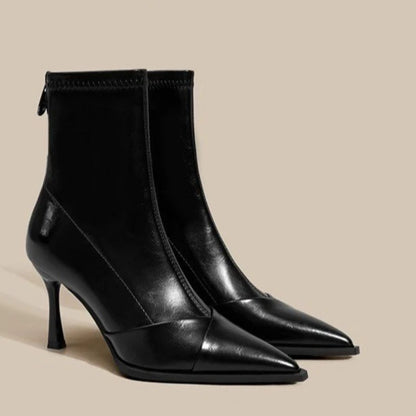 Women's Shoes High Heel Slim Ankle Boots Fashion Elegant Pointed Toe Short Booties  Spring Autumn Laides Street Style Shoes