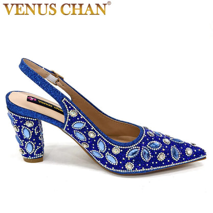 New High-Heeled Wedding Women's Shoes Adorned With Rhinestones For Women To Wear Pointed Women's Party Shoes