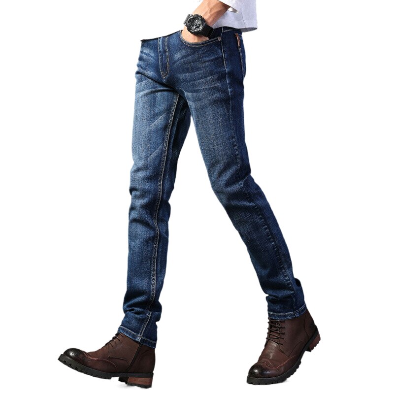 Cotton Men&#39;s Jeans Denim Pants Brand Classic Overalls Straight Trousers for Men Oversize size Slim stretch jeans Pencil pants