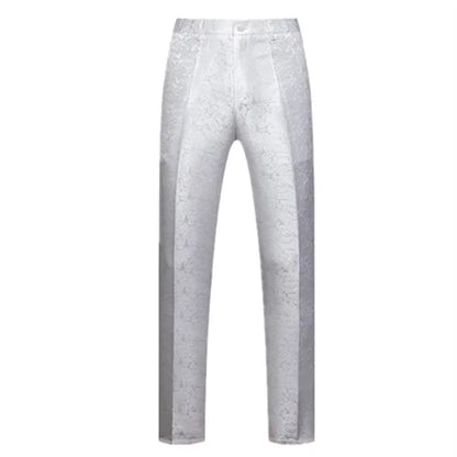 New Men Luxury Jacquard Suit Pants Fashion Wedding Party Groom Dress Trouse Large Size 6XL
