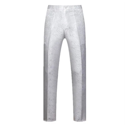 New Men Luxury Jacquard Suit Pants Fashion Wedding Party Groom Dress Trouse Large Size 6XL