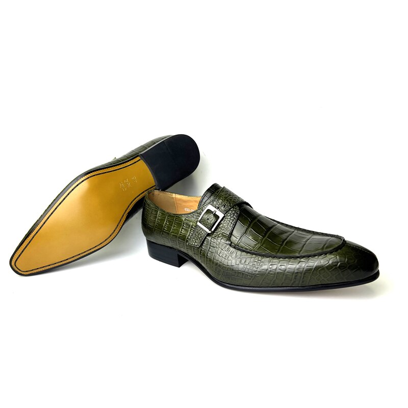 Moda bărbați pantofi oxford din piele de vaca autentică pantofi de lux cu bretele călugăr pantofi formali de nuntă de afaceri pantofi cu o singură cataramă pentru bărbați