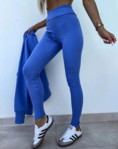 Spring summer  new Shirt  casual loose-fitting sweater tight pants 2 piece suit sets for women 2 pieces trousers sets