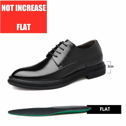 Elevator Shoes Men Dress Shoes 3/6/8 cm Men Formal Shoes Winter/Spring Classic Business Luxury Men Oxfords Footwear Suit Shoes