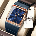 POEDAGAR Fashion High Quality Men Clock Waterproof Luminous Calendar Man Wristwatch Leather Quartz Men's Watches Sports Male+Box