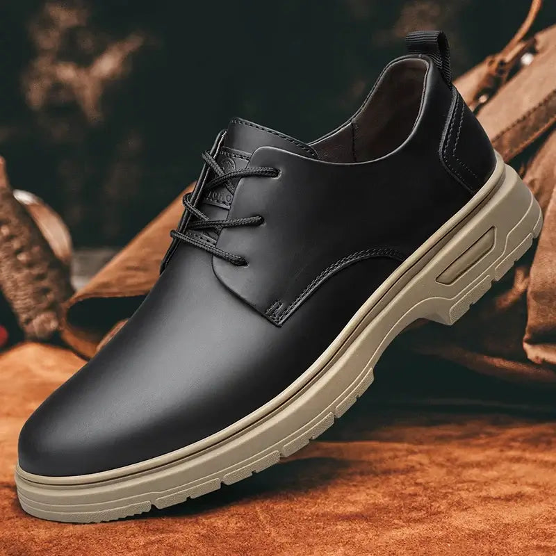 CLOHOO Handgemachte Herren Business Casual Schuhe Bequeme Klassische Schnürschuhe Arbeitsschuhe Modische Hochzeits-Herrenschuhe