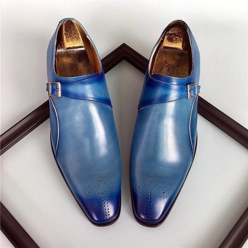 Italian Handmade Men's Oxford Shoes Real Calf Leather Black Brown Classic Brogue Business Wedding Dress Shoes For Men 2026 New