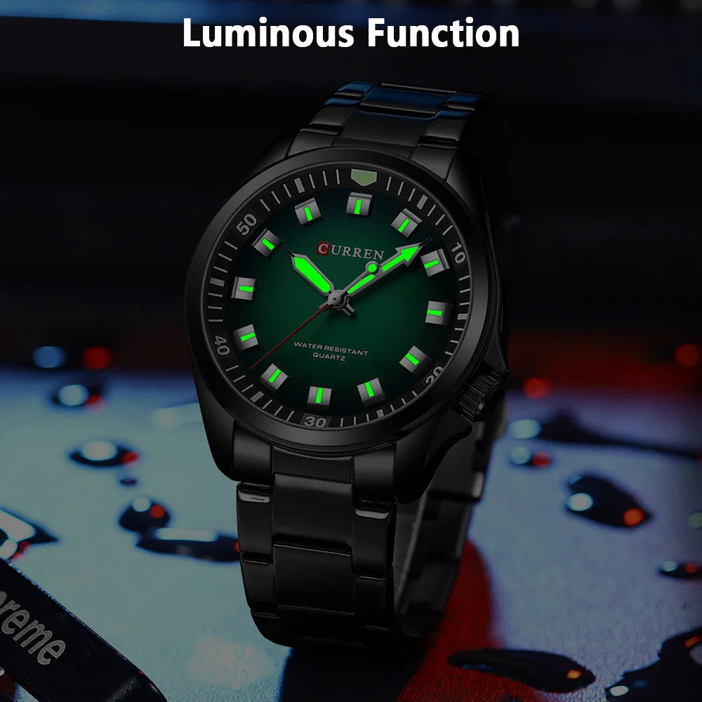 CURREN 8451 Fashion Men Watch Top Brand Luxury Waterproof Sport Mens Watches Stainless steel Automatic Date Military Wristwatch
