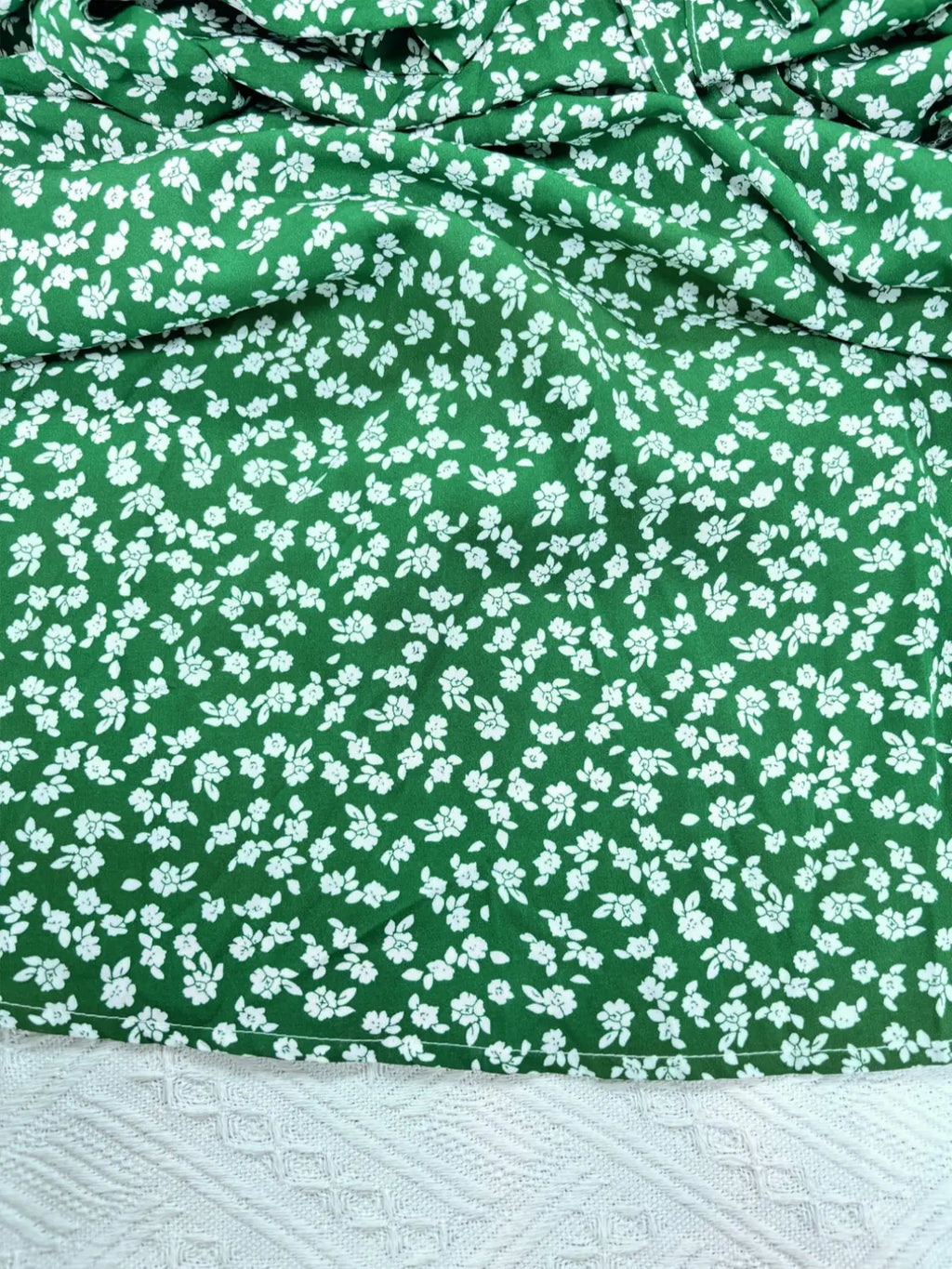 【Plus Size】Ditsy Floral Print Square Neck Dress, Casual Fashion Long Sleeve Dress for Daily Outdoor Wear, Women Plus Clothing fo