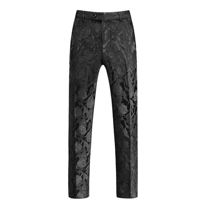 New Autumn Men's Asian Size Slim Fit Suit Pants, Black White Plaid Pant, Red Blue Vertical Striped Trousers. M-5XL 6XL