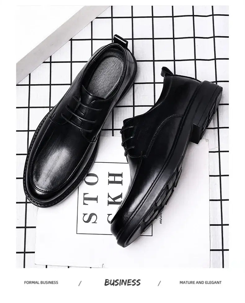 Herren Übergröße Aufzugsschuhe 3/6/8CM Höhenzunahme Formelle Büro Hochzeit Party Kleiderschuhe Erhöhte Schuhe Lässige Leder Oxfords