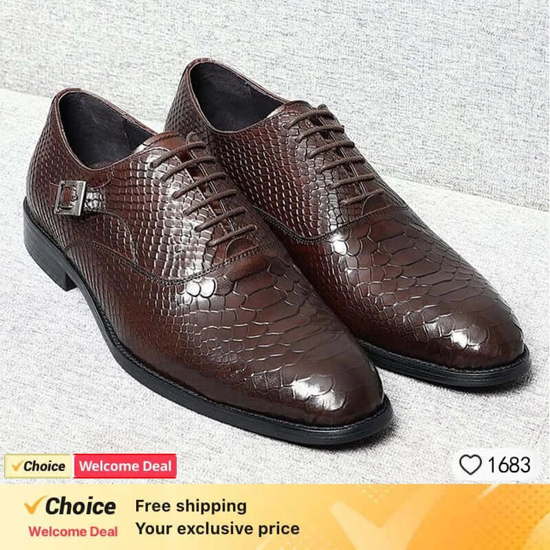 Italienische handgefertigte Herren Oxford-Schuhe Echtes Kalbsleder Schwarz Braun Klassische Brogue Business Hochzeitsschuhe Für Herren 2026 Neu