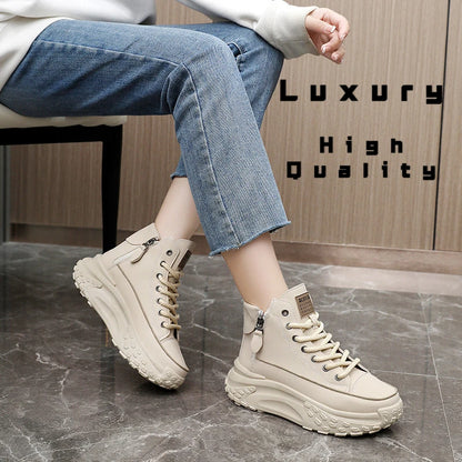 New Women Sneakers Luxury Fashion High Top Women Boots Platform Casual Shoes Outdoor Running Shoes for Women Tenis De Mujer