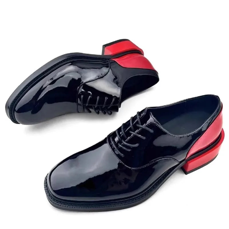 Neue Design Herren Derby Schuhe Echtleder Schnürschuhe Freizeit Business Formelle Schuhe Rindsleder Patchwork Mode Party Hochzeitsschuhe