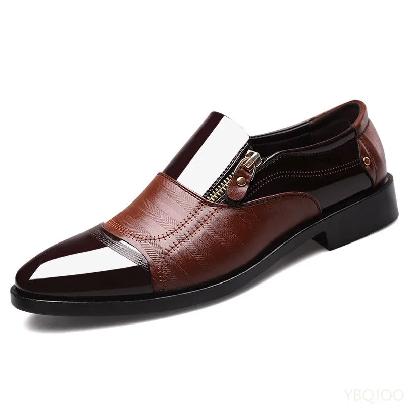 2026 Modische Herren-Büro-Formalschuhe in großen Größen, niedrig geschnitten, bequem für den Alltag, spitz zulaufend, multifunktionale Herren-Hochzeitsschuhe