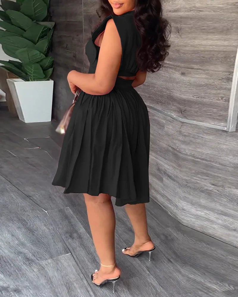 Pleated Casual Dress Women Party Night Club Vestidos Sexy Bodycon 2023 Summer New Mini Dresses Prom Dress