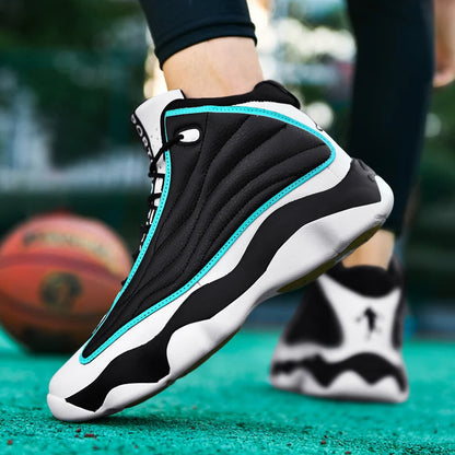 High Quality High Help Practical Training Basketball Shoes Rotating Buckle Air Cushion Sneaker Youth Fashion Trendy Shoes 36-48