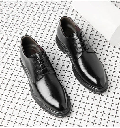 Elevator Shoes Men Dress Shoes 3/6/8 cm Men Formal Shoes Winter/Spring Classic Business Luxury Men Oxfords Footwear Suit Shoes