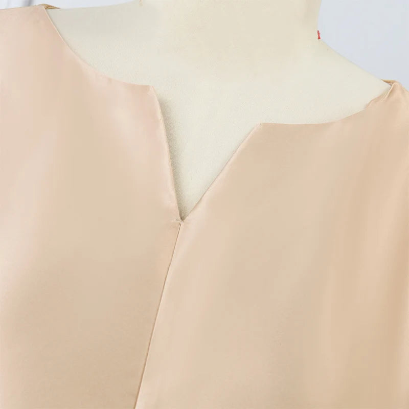 Übergröße 5XL Damen Böhmisches Satin Seide Maxi Langes Kleid 2025 Sommer Strandkleid Elegant V-Ausschnitt Vestidos Lässiges Weites Robe Femme