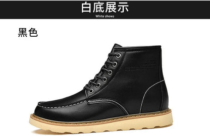 Men Boots Elevator Shoes Hidden Heels High Soft Leather Heightening Shoes For Man Increase Insole 10CM 8CM 6CM Height Boots