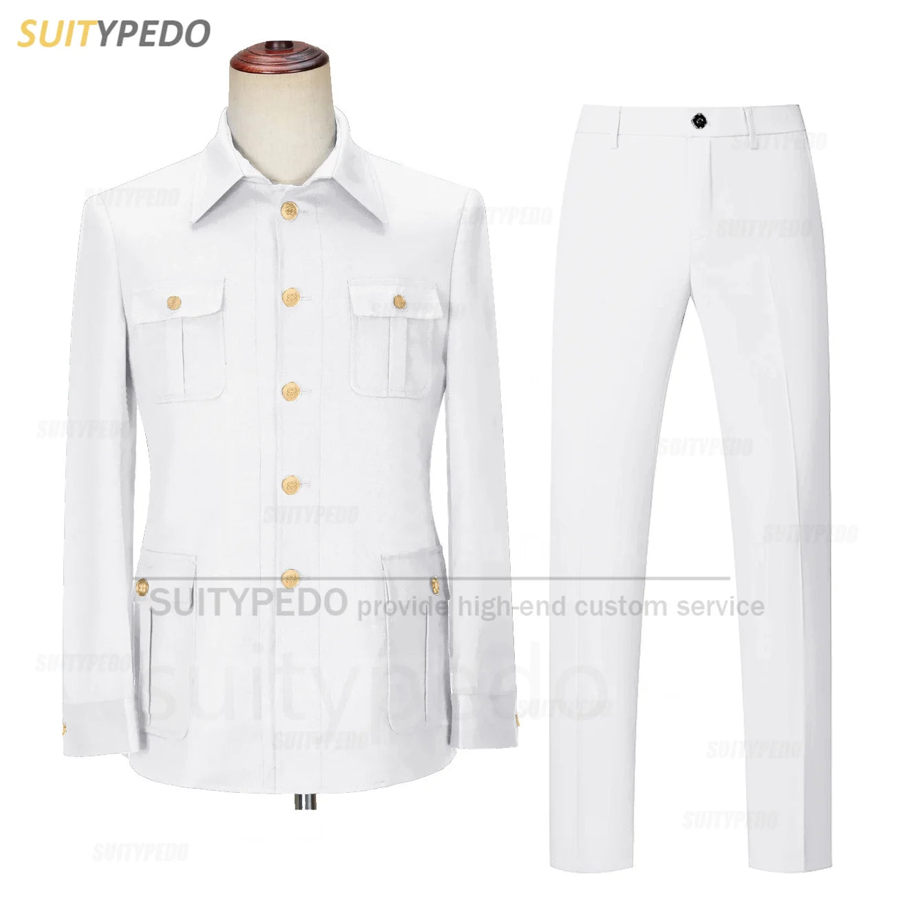 Smart Casual Suit Set For Men Wedding Banquet Grooms Elegant Outfits Formal Party Tailor-made Slim Fit Blazer Pants 2 Pieces