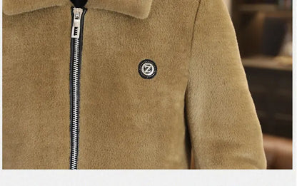 Winter Faux Fur Jacket for Men Thick Warm Fur Integrated Jacket High-quality Casual Business Windbreaker coats men clothing
