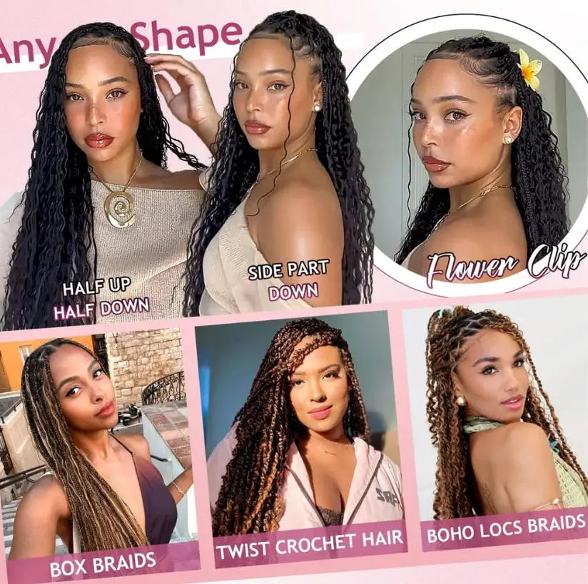 Human Braiding Hair Deep Water Wave Bulk No Weft Design 110g 1 Bulks Full Thick Bouncy Curly Bulk Hair Extensions For Braids