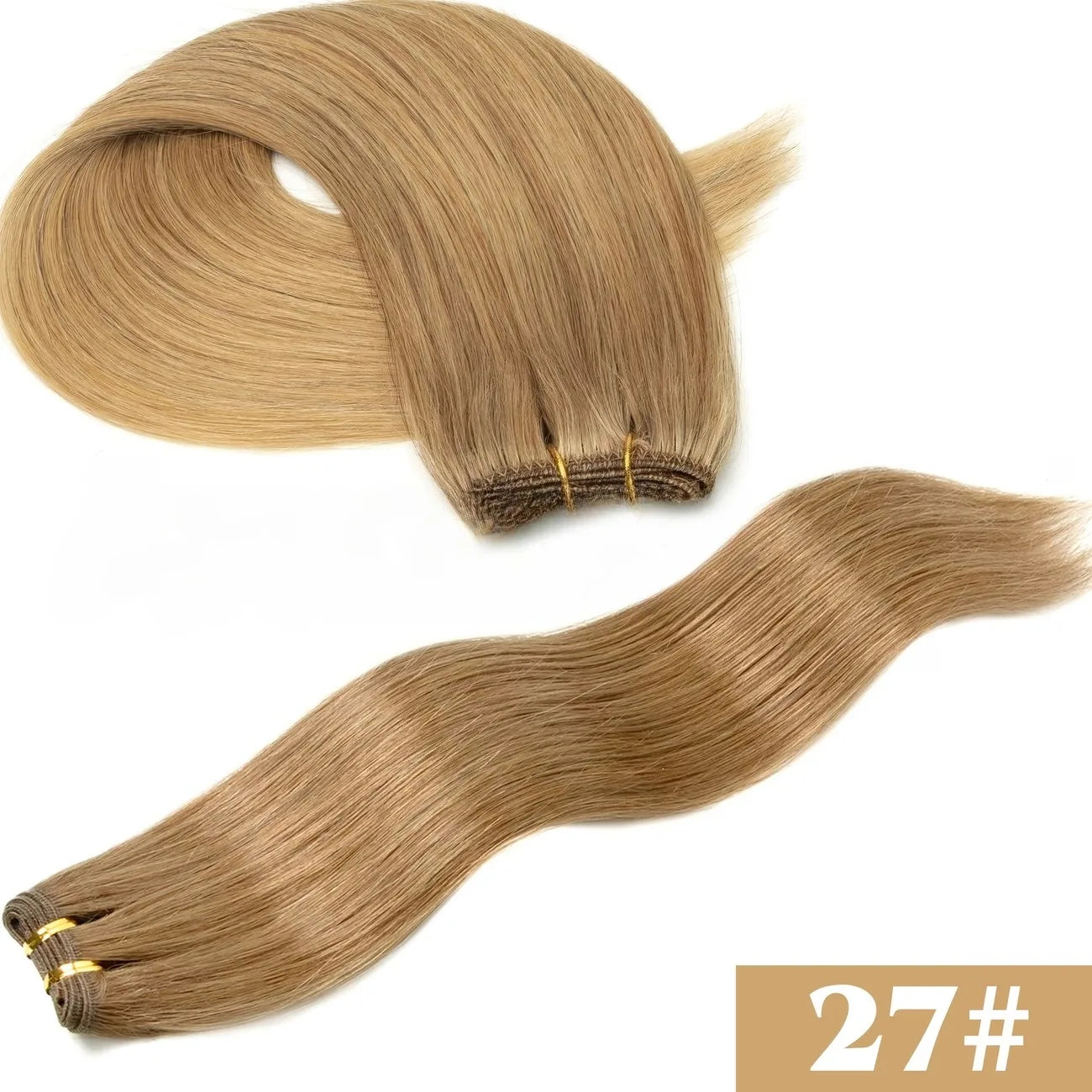 Highlights Braune Echthaar Tressen Extensions Menschliches Haar Weaves Bündel Nähen In Tressen Extensions Natürliches Schwarz Blond Braun Double Drawn Echthaar Tresse für Frauen 50g/Pack