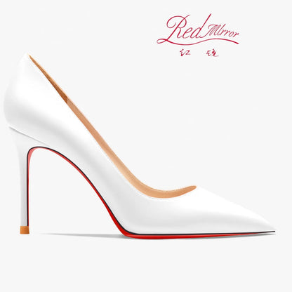 Shoes For Women  Trend Leather Luxury Red Bottoms High Heels 12cm Pointed Toe Stiletto Pumps Comfortable Party Wedding Shoes