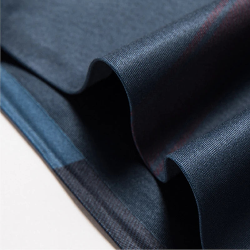 MLSHP Seamless Men's Dress Shirts Luxury Long Sleeve Seamless Business Casual Male Shirts Spring and Autumn Slim Man Shirts 4XL