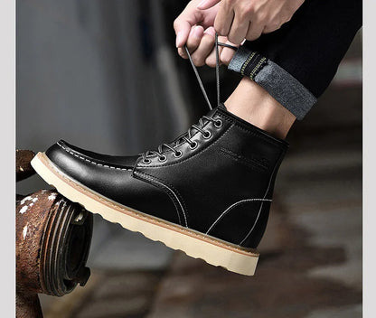 Men Boots Elevator Shoes Hidden Heels High Soft Leather Heightening Shoes For Man Increase Insole 10CM 8CM 6CM Height Boots